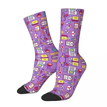 Всесезонни Чорапи За Инструменти медицински Сестри Harajuku, Абсорбиращи Потта Чорапи За Екипажа, Ежедневни Чорапи за Мъже И Жени, Подаръци