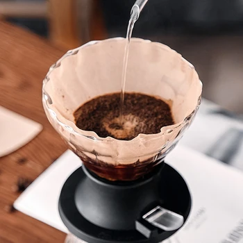 Стъклена кана за Кафе Smart Coffee Cup Smart Cup Кафе Филтър 1БР Smart Cup И 100Шт Филтърна Хартия