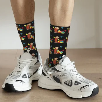 Висококачествени чорапи George Чорапи Harajuku, всесезонни чорапи, аксесоари за подарък на мъж или жена за рожден ден
