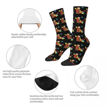 Висококачествени чорапи George Чорапи Harajuku, всесезонни чорапи, аксесоари за подарък на мъж или жена за рожден ден