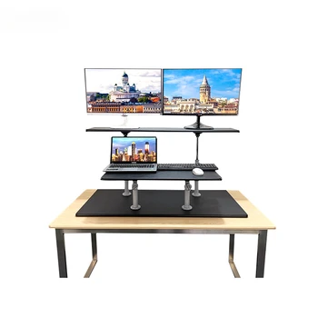 Компютърна маса с эркерным прозореца, стойка за настолен компютър, повдигаща се рамка за компютър