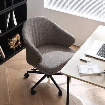 Творчески офис стол Компютърен стол за домашен кабинет, Модерно кресло за отдих с една облегалка, завъртащо се на Игралното стол, Офис мебели