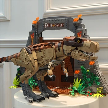 В НАЛИЧНОСТ J61001 3508шт Строителни блокове модел на Тиранозавър Рекс, тухли Динозаври, Съвместими с 75936 Играчки за деца, Подаръци