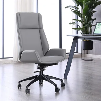 Ергономичен Луксозен офис стол за почивка в стаята за игри с висока облегалка, Въртящо се Офис стол, бюро, Офис мебели Silla De Oficina