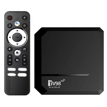 4K HD Android 10,0 Smart TV Box 2,4/5G Двойна WIFI 3D Видео мултимедиен плейър за Домашно Кино, TV-EU конзола Plug Здрав
