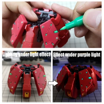 MSWZ Флуоресцентни маркери за оцветяване за хоби за производство на модели Gundam, инструменти за diy, аксесоари