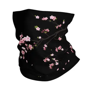 Японската Клонка Сакуры, шарена кърпа, гамаши за туризъм, къмпинг, дамски шал-обвивка, цветя, черешов цвят, балаклава, топло