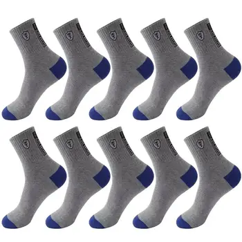 Мъжки чорапи за изказвания, 10 чифта чорапи със средна дължина, с контрол на влажност, устойчиви на пот, абсорбиращи влагата Спортни чорапи