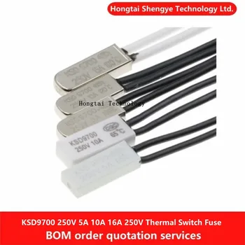 KSD9700 15/40/80/95C-180 градуса 5A 250V превключвател на температурата на метални стружки нормално затворен термостат защита от температурата
