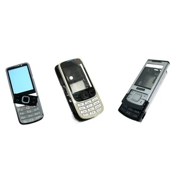 Капакът на корпуса на апарата за Nokia 6303 Калъф за мобилен телефон 6500S 6700c калъф клавиатура батерия делото рамка на предната част на панела