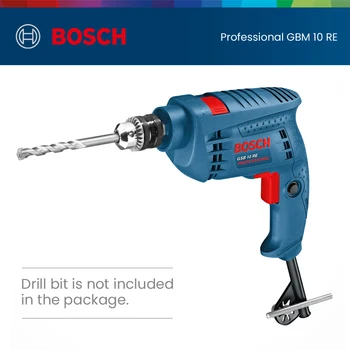 Bosch Професионална Електрическа Бормашина GBM 10 RE 450 W 220 v електрически инструменти 1-10 мм Патронник С Регулируема Скорост Многофункционален Пробивна Машина