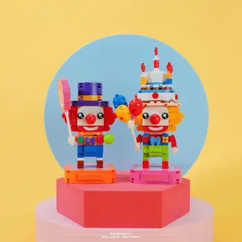 Градивните елементи на цирков клоун, класически конструктори герои увеселителен парк, на детски образователни играчки, Коледни подаръци