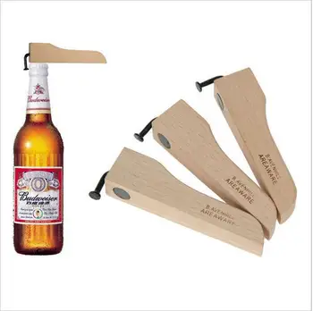 Дървена отварачка за бирени бутилки с магнитна защита от въздействието на околната среда