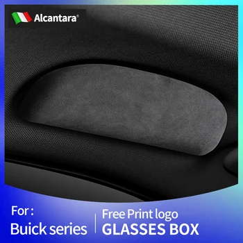 Калъф за слънчеви очила от алькантары за переформовки в колата, кутия за съхранение на очила, употреба за Buick Lacrosse Encore Verano Excelle Envision