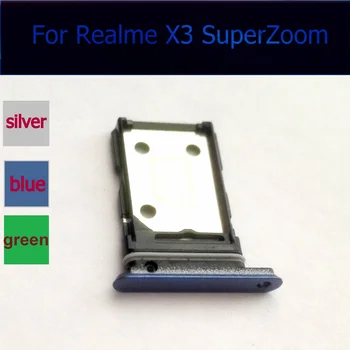 Тава за SIM-карти За OPPO Realme X3 SuperZoom Тава За Слота За Sim-карти Притежател на Устройство за Четене на SD карти Подмяна на Адаптер Сервизна Детайл X3 SuperZoom