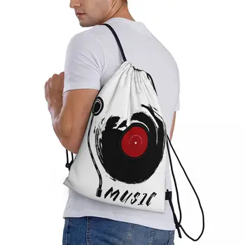 Музикална плоча върху винил Sunset 2, раница, с хумористичен модел, руло одеяла, чанти съвсем малък, спортна чанта, Удобна