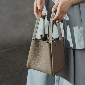 100% Оригинална дамска чанта-кофа серия Nanako с малко индивидуален дизайн, преносима чанта през рамо Dag Crossbody Dag