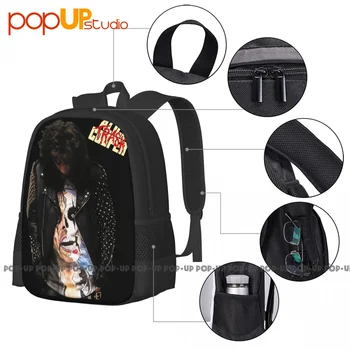Раница Alice Cooper Trash 1989 Албум на рок-групата е Голяма обемът на Ретро училище раница Спортен стил Училищна спортна чанта