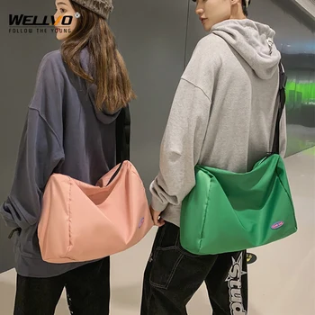 Ежедневни голяма чанта-месинджър ярки цветове, спортни чанти през рамо, сверхлегкая чанта през рамо, мъжки водоустойчива найлонова спортна чанта XA336C
