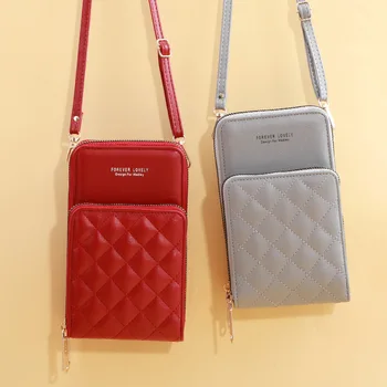 Мода Диамантена окото Чанти-портфейли за мобилен телефон, Дамски Чанти от мека кожа, Дамска чанта в Чантата си Голям капацитет Женствена чанта през рамо