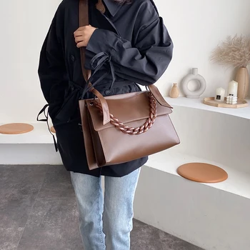 Модерна дамска чанта за през рамото от изкуствена кожа с голям капацитет, висококачествени дамски чанти-тоут, дизайнерски дамски чанти-незабавни посланици