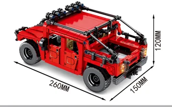 Технически Блок Кола в мащаб 1:18 hmmwv серия Orv Модел H1 Пикап Играчки Съберат Модел на Колекция от Тухли За Момчета, Подаръци