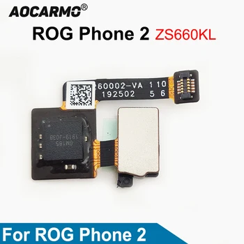 Aocarmo За ASUS ROG Phone 2 ZS660KL Под екрана Сензор за пръстови отпечатъци, гъвкав кабел за свързване на бутон 
