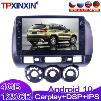 Android 128 GB DSP Carplay За Honda Fit (Jazz 1 GD 2006-2008 Кола DVD плейър GPS Навигация Авто Радио Аудио Стерео Главното Устройство