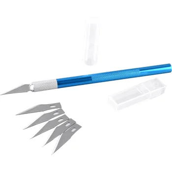 Метална Скулптура Нож PVC Нож На Дървото САМ Занаят Материал Резба Инструмент за Керамика Изрежеш Нож Ремонт Инструмент за 1 нож + 35шт Нож