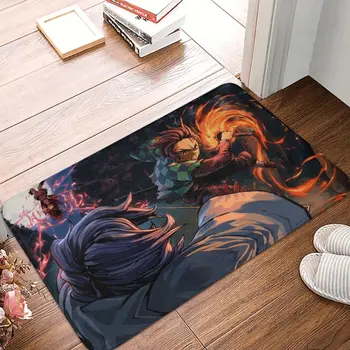 Забавно килимче за спални D-Demon Slayer Kimetsu No Yaiba, аниме, подложка за кухня, уличен мат декорация на дома
