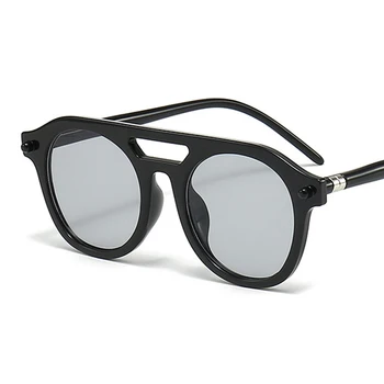 Нови кръгли слънчеви очила Дамски Реколта Маркови Дизайнерски Дамски Слънчеви Очила Ретро дизайн Модерен Карамел цвят Oculos De Sol