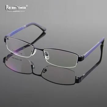 Модни Рамки За Очила От Сплав TR90 Temple Руи Hao Eyewear Оптични Очила В Рамки Наполовина Без Рамки Дизайнерски Очила 