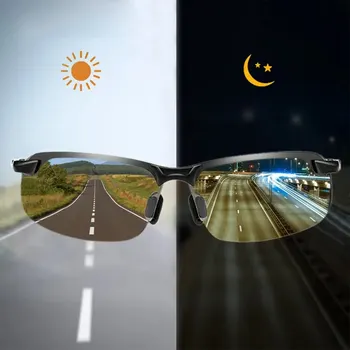 Фотохромичните слънчеви очила Мъжки Поляризирани слънчеви Очила-Хамелеон за шофиране Мъжки Слънчеви очила Ден за нощно виждане Шофьорски Очила
