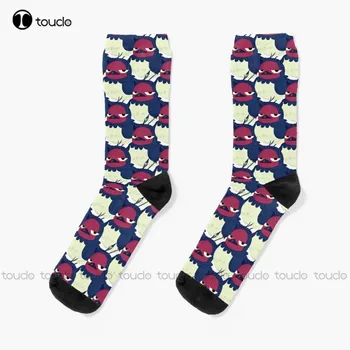 Чорапи с изображение на черно Детелина Против Bird Nero спортни чорапи Персонализирани Потребителски Унисекс Чорапи за възрастни, Юноши и младежи Коледен подарък
