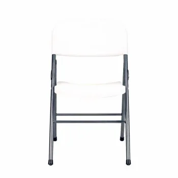 Сгъваем стол премиум-клас от смола, 4 опаковки, бял