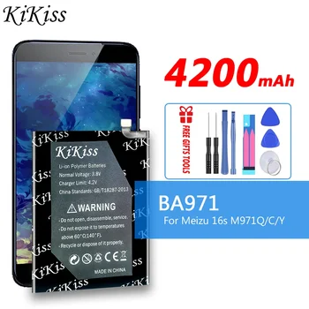 Акумулаторна Батерия 4200mAh BA971 Repalcement за Мобилен Телефон Meizu Мей Zu 16s M971Q/C/Y, Акумулаторна Резервни Батерии Bateria 