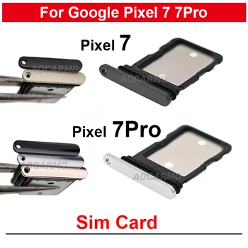За Google Pixel 7 Pro 7Pro Гнездо За SIM-карти Слот за Притежателя на Тавата За Sim карти Черен Обсидиан Бял Лемонграсс Жълто Резервни Части За Ремонт на