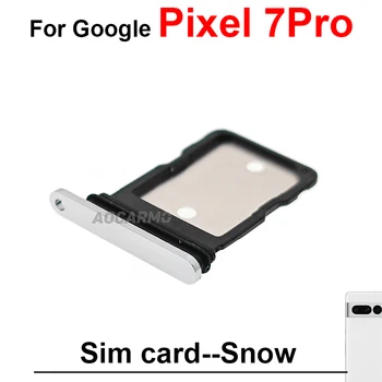 За Google Pixel 7 Pro 7Pro Гнездо За SIM-карти Слот за Притежателя на Тавата За Sim карти Черен Обсидиан Бял Лемонграсс Жълто Резервни Части За Ремонт на