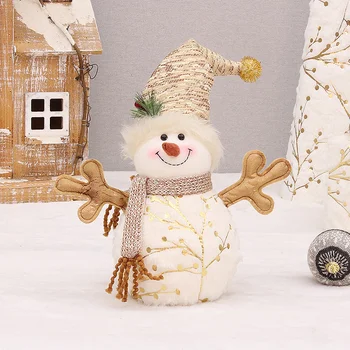 60/26 см Голям е Размерът на Коледната кукла-снежен човек Украса Остроконечная шапка Кръгла Шапка на Дядо Коледа Кукла-Снежен Коледен подарък-Коледни декорации