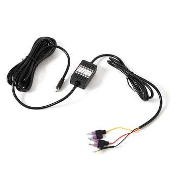 3,5 m от 12 до 24 В до 5, 2.5 A Mini Micro USB Автомобили арматурното табло, Камера Адаптер, Зарядно за кола Cam Hard Wire DVR Hardwire Kit