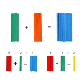 Нови математически Бамбукови пръти Начална образование за Ранно Обучение на Деца на математически играчка Монтесори Обучение Сметка Дървени пръчки