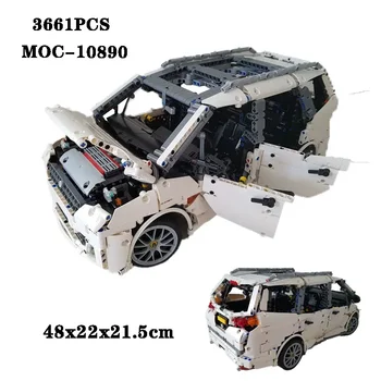 Градивен елемент на MOC-10890 Семеен Автомобил, 7-местен Монтажна Модел Играчки 3661 бр. Детайли с Висока Сложност За Възрастни и Деца, Подарък За Рожден Ден