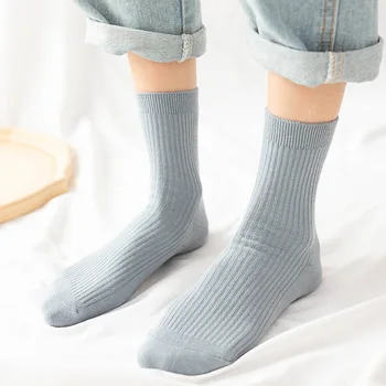 Съвременната мода, Дамски памучни къси чорапи, Средно тръба за студентки Good Girls