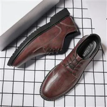 Ежедневни Кожени обувки, Мъжки Бизнес Официалната Мъжки обувки, Новост 2023 г., Модни Универсална Черни обувки, Мъжки Младежта Мъжки обувки