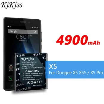 Резервна Батерия за Мобилен Телефон KiKiss Smart За Doogee X 5 Pro X5 X5S Литиево-йонна Батерия За Doogee Rechargeable Bateria