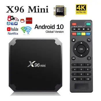 Оригинален X96 mini tv box Android 10,0 Четириядрен ЧИП 2 GB 64 GB 5G/4G WiFi 4K UHD HDR 10 H265 мултимедиен плеър IPTV
