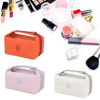 Открийте проста жена преносима чанта за съхранение на козметика, чанта за пране, пътна чанта, косметичка