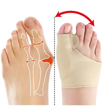 1 чифт Ортопедични Чорапи за педикюр Big Bone За корекция на палеца на крака, Силикон Коректор Вальгусной деформация, Тиранти, Разделител за пръсти, Инструмент за грижа за краката