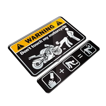 3D Предупреждение Не докосвайте етикети с моя мотоциклетным резервоар, етикети с мотоциклетными стикери Ninja Tank за универсални МОТО Tankpad