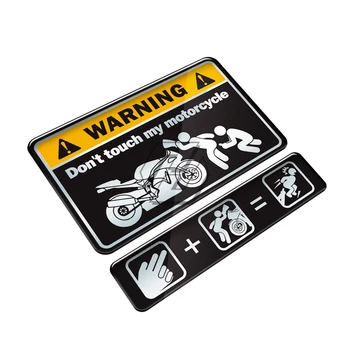 3D Предупреждение Не докосвайте етикети с моя мотоциклетным резервоар, етикети с мотоциклетными стикери Ninja Tank за универсални МОТО Tankpad